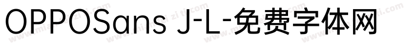 OPPOSans J-L字体转换